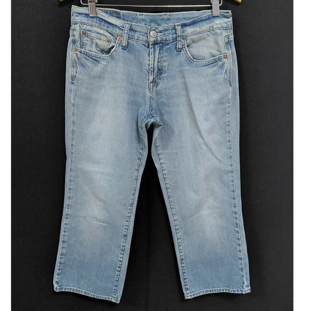 Lucky Brand by Gene Montesano Classic Rider Crop Jeans Denim Size 4/27